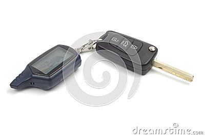 Key And Remote Radio Trinket Stock Photo