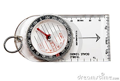 Key ring of compass Stock Photo