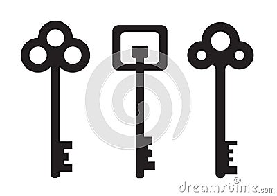 Key set Vector Illustration