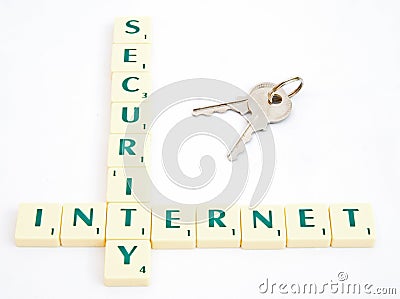 The key to internet security. Stock Photo