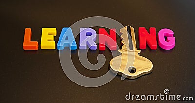 Key to learning Stock Photo