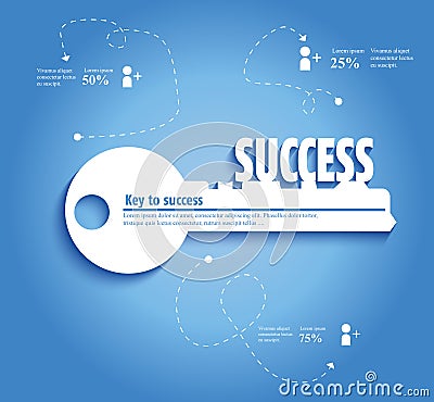 Key to Success Stock Photo