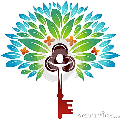 Key tree Vector Illustration