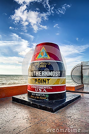 The Key West Buoy sign Stock Photo