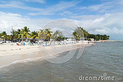 Key West Higgs Beach, Florida Keys Editorial Stock Photo