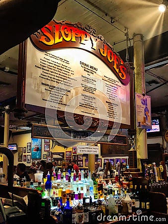 Key West Sloppy Joes Bar Editorial Stock Photo