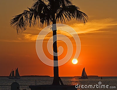 Key West sunset Stock Photo