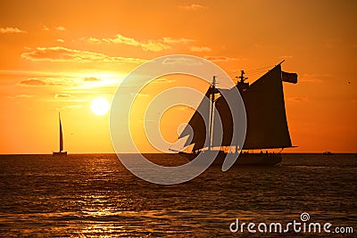 Key West Sunset Stock Photo