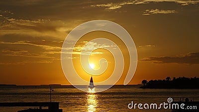 Key West sunset Stock Photo