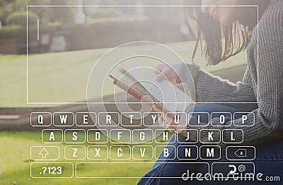 Keyboard Data Information Input Internet Typing Concept Stock Photo
