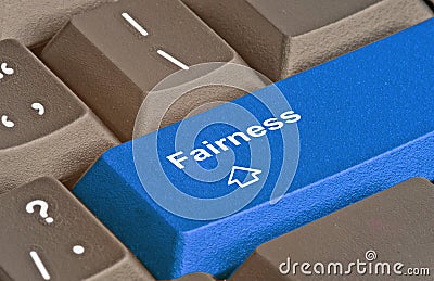 Hot key for fairness Stock Photo