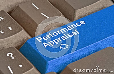 Key for performance appraisal Stock Photo