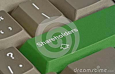 key for shareholders Stock Photo