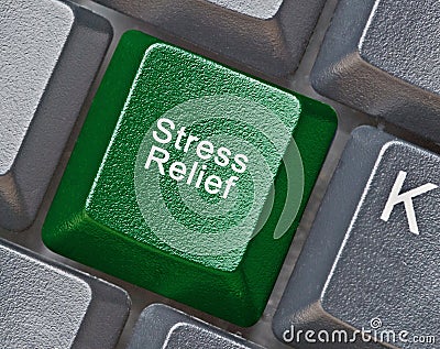 Key for stress relief Stock Photo