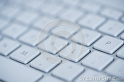 Keyboard of laptop closeup Stock Photo