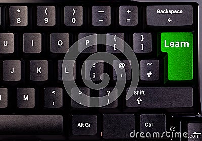 Keyboard learn Stock Photo