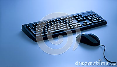 Keyboard and Mouse Stock Photo