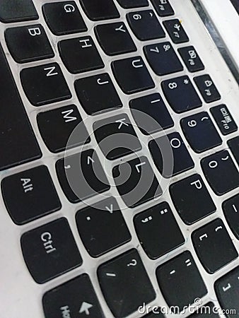 Keyboard Notebook Stock Photo