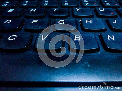 Keyboard part off Stock Photo