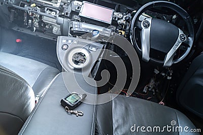 Keychain car security system Stock Photo