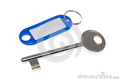 Keyholder with key Stock Photo