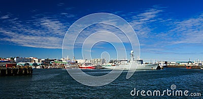 Keykjavik harbor Editorial Stock Photo