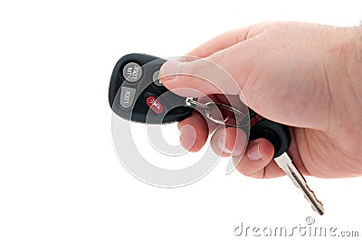 Keyless Entry Car Security Remote Starter Stock Photo