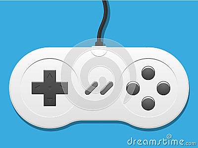Keypad of a games console Vector Illustration