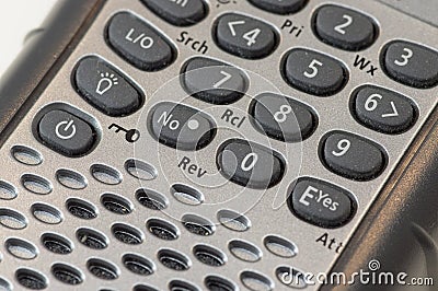 Keypad for a police scanner Stock Photo