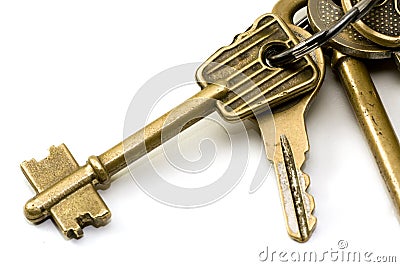 Keys on a keychain 2 Stock Photo