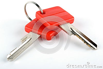 Keys on the keyring Stock Photo