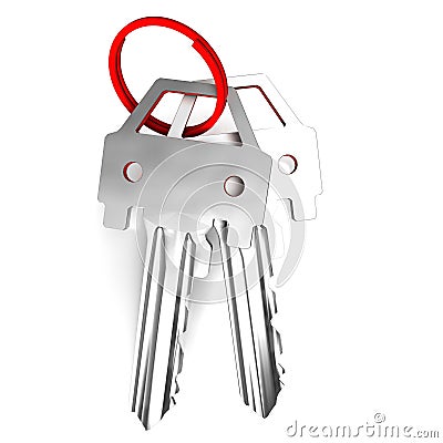 Keys Mean Unlocking Car Or Automobile Stock Photo