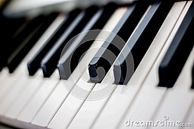 The keys of the piano Stock Photo