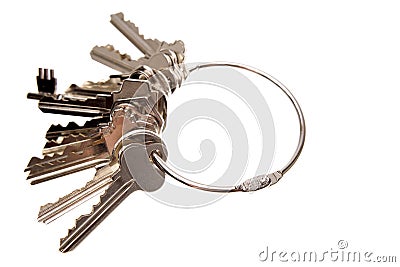 Keys on ring Stock Photo