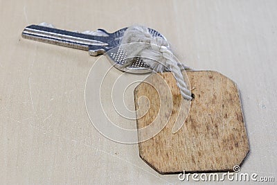 Keys to the front door of the house. Various accessories needed Stock Photo