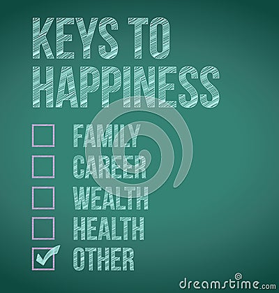 Keys to happiness illustration design Cartoon Illustration