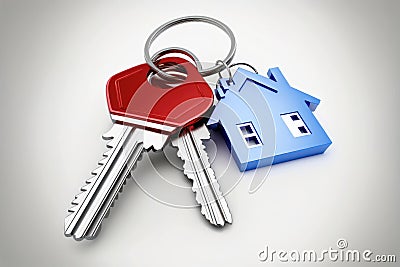 Keys to Your Dream Home. Generative Ai Stock Photo
