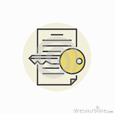 Keyword finding icon Vector Illustration