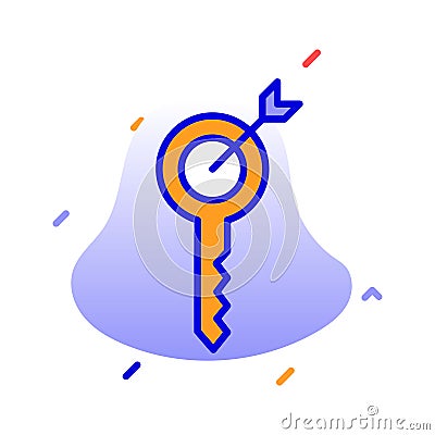 keyword, keyword research, target, key fully editable vector icons Stock Photo