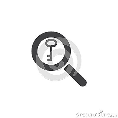 Keyword search vector icon Vector Illustration