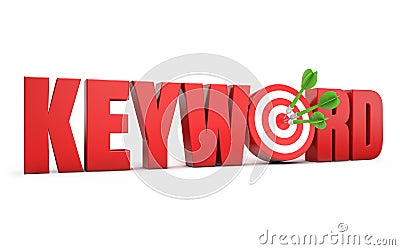 Keyword target Stock Photo