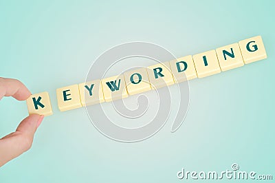 Keywording word Stock Photo