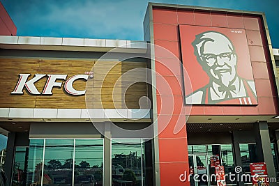 KFC fast food restaurant. Kentucky Fried Chicken KFC is the world`s second largest restaur Editorial Stock Photo