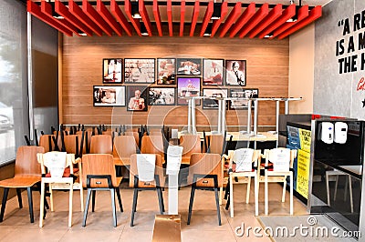 KFC Fast Food Restaurant Kentucky Fried ChickenKFC. Editorial Stock Photo