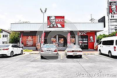 KFC Fast Food Restaurant Kentucky Fried ChickenKFC. Editorial Stock Photo