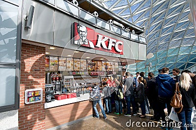 KFC - Kentucky Fried Chicken Editorial Stock Photo