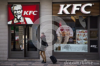 KFC Kentucky Fried Chicken fast food restaurant Editorial Stock Photo