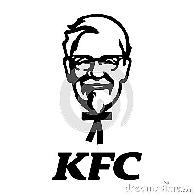 KFC logo. kentucky fried chicken new logo icon Editorial Stock Photo