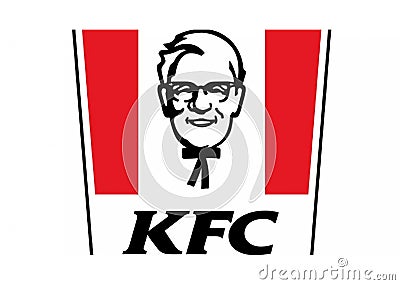 KFC logo. kentucky fried chicken new logo icon Editorial Stock Photo