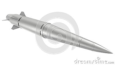 Kh-47M2 Kinzhal nuclear-capable air-launched ballistic missile 3D rendering Stock Photo